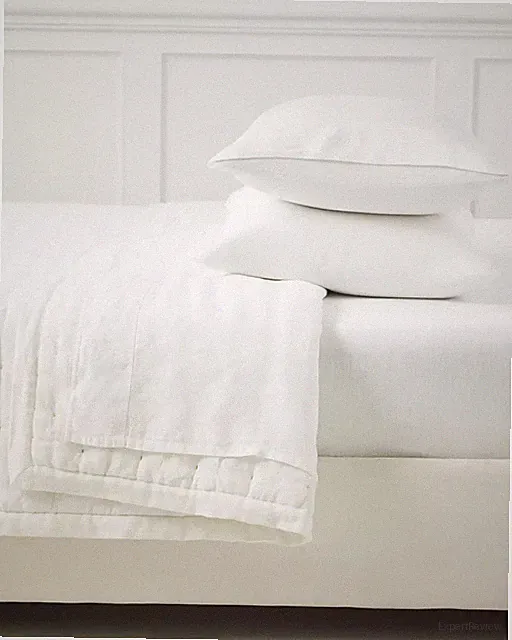 $398 New Serena & Lily 4 pc Sheet Set Positano Linen White Queen