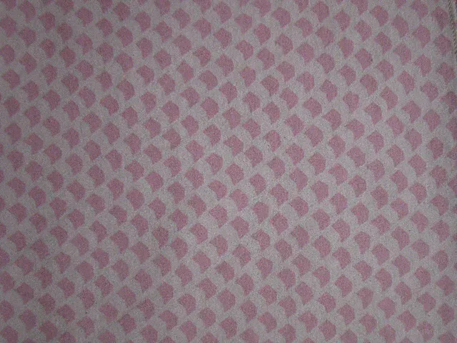 Large Serena & Lily Baby Blanket Pink & Cream 100% Cotton 42" x 48" EUC