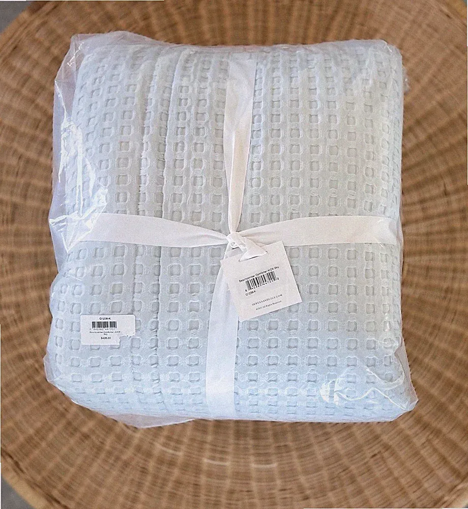 NEW Serena & Lily Beachcomber Comforter (K/CK)-Sky Blue