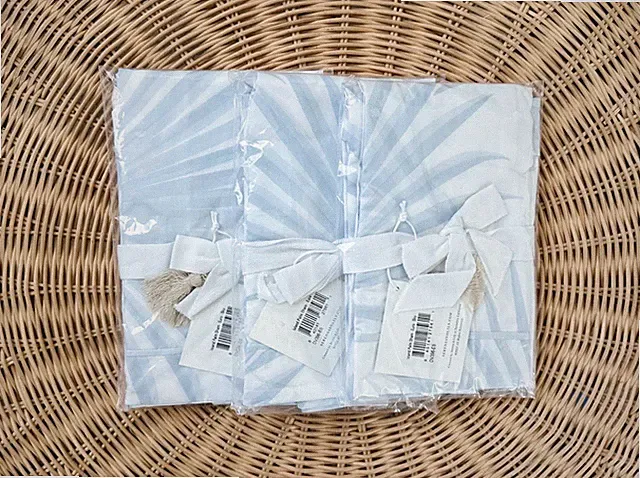 NEW Serena & Lily Island Palm Percale Euro Pillow Sham-Sky Blue