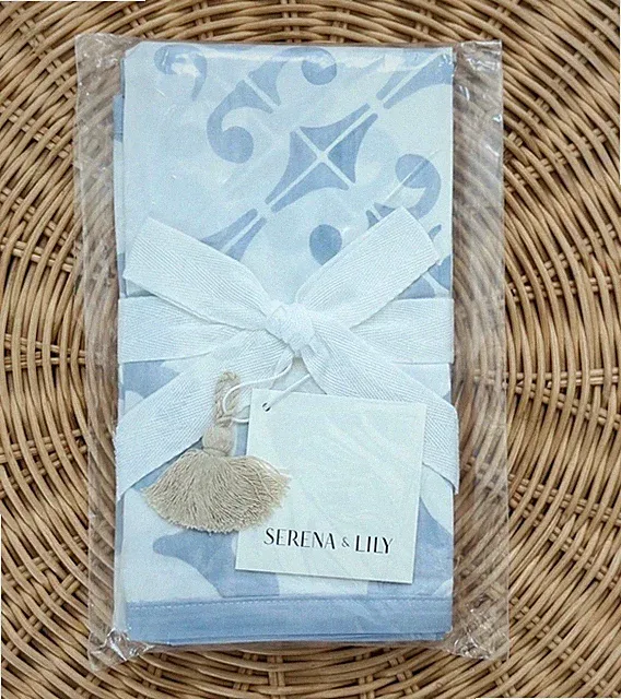 NEW Serena & Lily Wentworth Percale Euro Pillow Sham-Coastal Blue