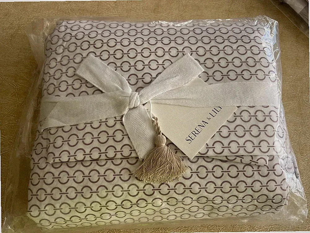 NEW Twin Serena & Lily Classic Ring Sheet Set Lavender Coastal Bedding
