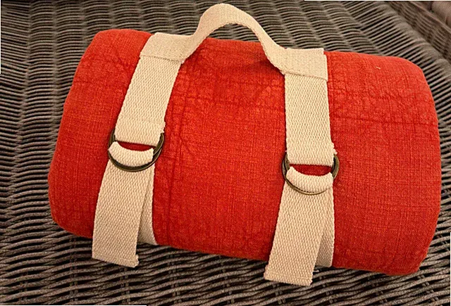 Serena and Lily Beach House Throw Lobster Red 50 x 76" Beach Picnic Blanket New