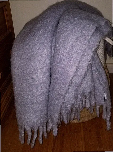 Serena & Lily $498 Albion Mohair Throw Blanket, 50" x 70"