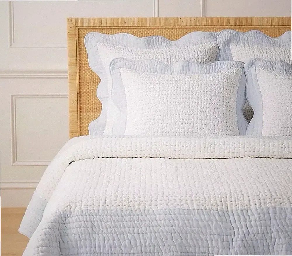 Serena & Lily Baywood Shams | Set of 2 | Standard | Sky Blue | NWT $196