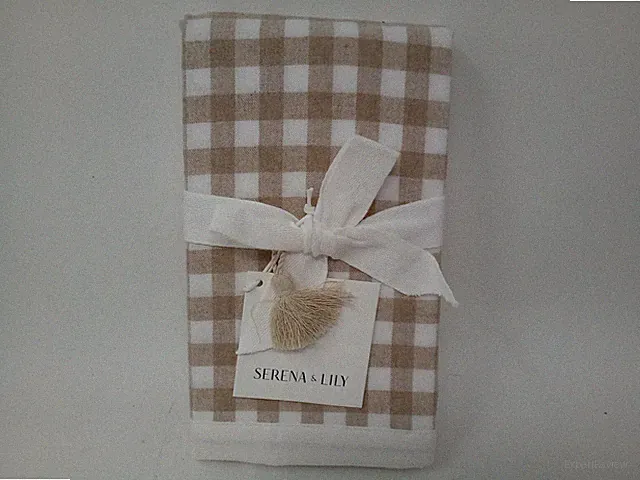 Serena & Lily Belvedere Flannel Shams, Cotton, Size King Gingham Doe