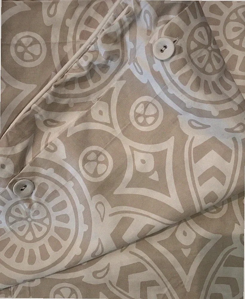 SERENA & LILY Catalina beige duvet cover sateen King Cal King 108" x 92" NEW!