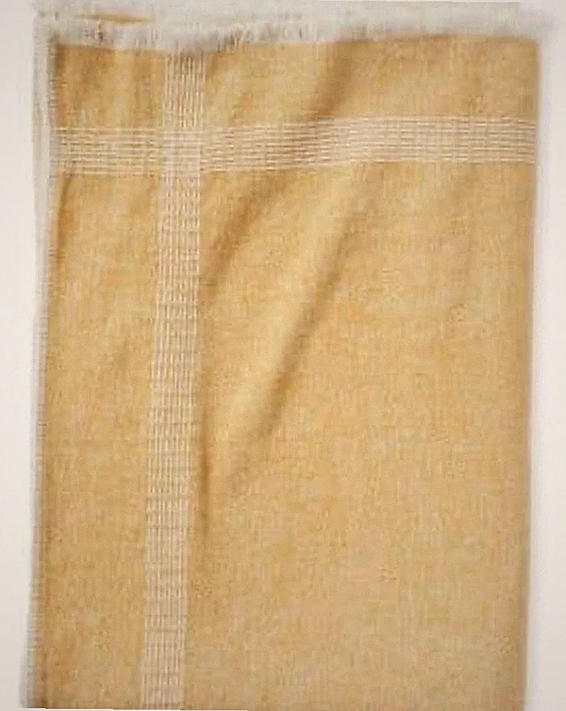 Serena & Lily Chenille Linen Throw Blanket Woven Knit 50”x70”