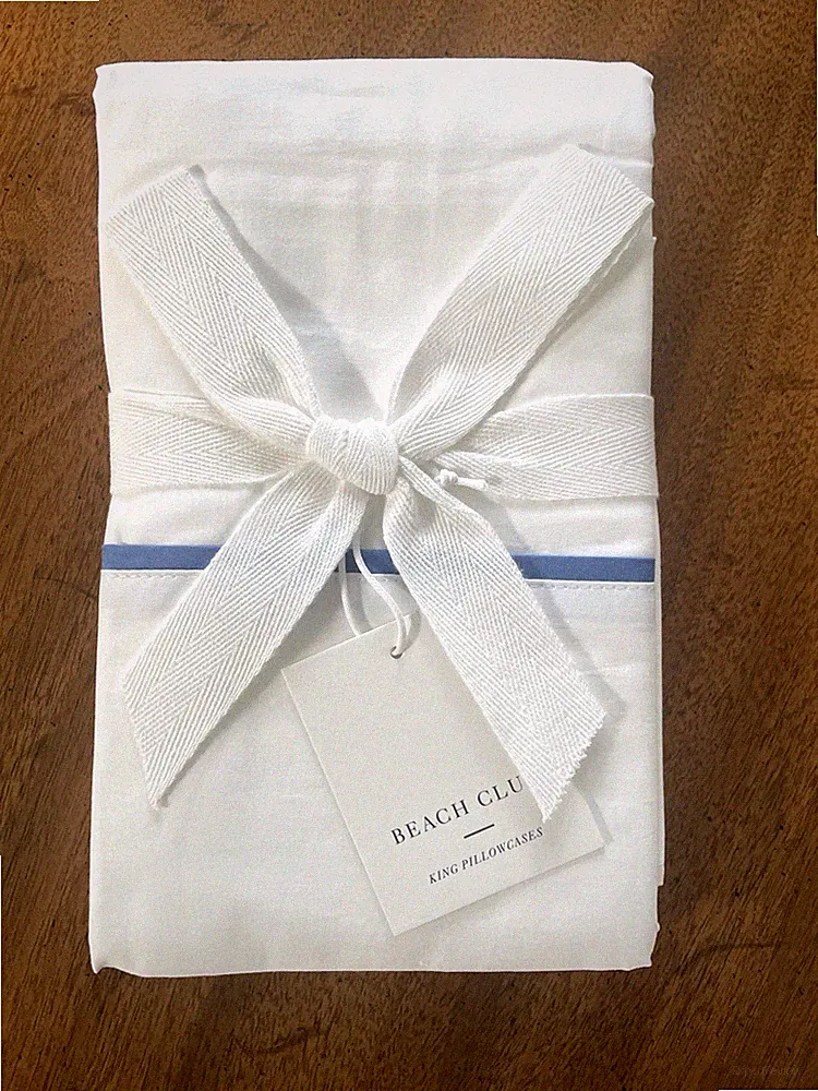 Serena & Lily KING BEACH CLUB FRENCH BLUE Pillowcases Set of 2