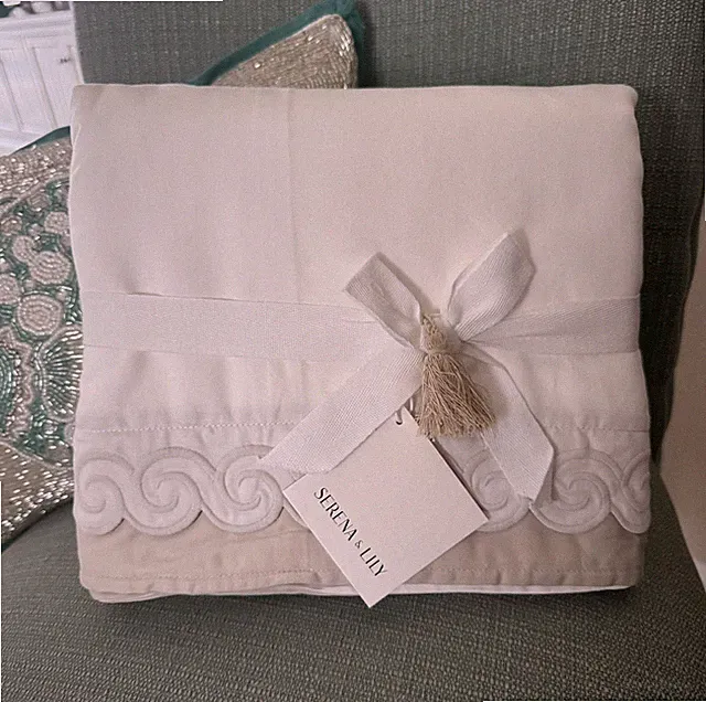 Serena & Lily ~SAND CAPE MAY~ F/Queen DUVET COVER ~LUXURIOUS SATEEN~ Coastal